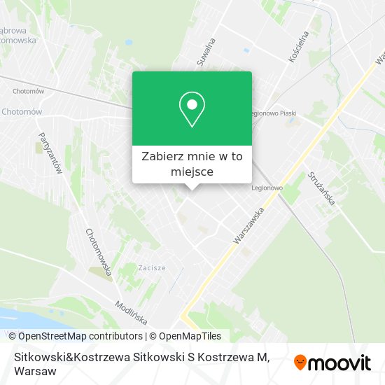 Mapa Sitkowski&Kostrzewa Sitkowski S Kostrzewa M