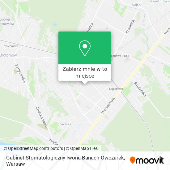 Mapa Gabinet Stomatologiczny Iwona Banach-Owczarek