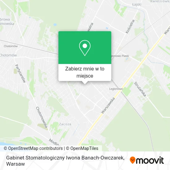 Mapa Gabinet Stomatologiczny Iwona Banach-Owczarek