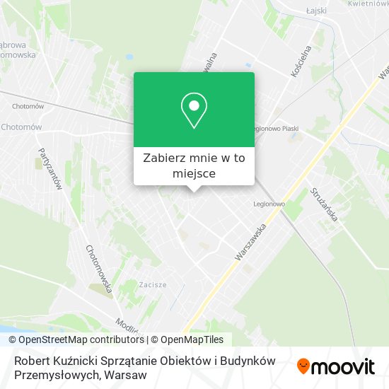 Mapa Robert Kuźnicki Sprzątanie Obiektów i Budynków Przemysłowych