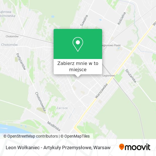 Mapa Leon Wołkaniec - Artykuły Przemysłowe