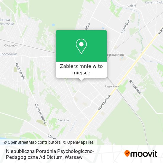 Mapa Niepubliczna Poradnia Psychologiczno-Pedagogiczna Ad Dictum