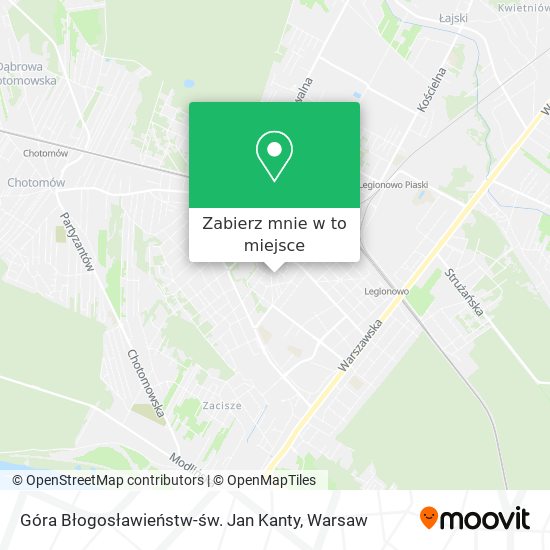 Mapa Góra Błogosławieństw-św. Jan Kanty