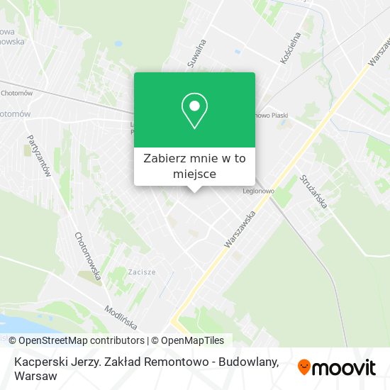 Mapa Kacperski Jerzy. Zakład Remontowo - Budowlany