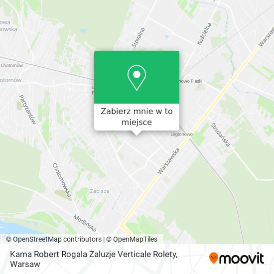 Mapa Kama Robert Rogala Żaluzje Verticale Rolety