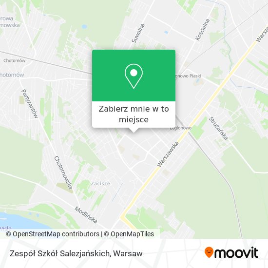 Mapa Zespół Szkół Salezjańskich