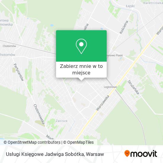 Mapa Usługi Księgowe Jadwiga Sobótka