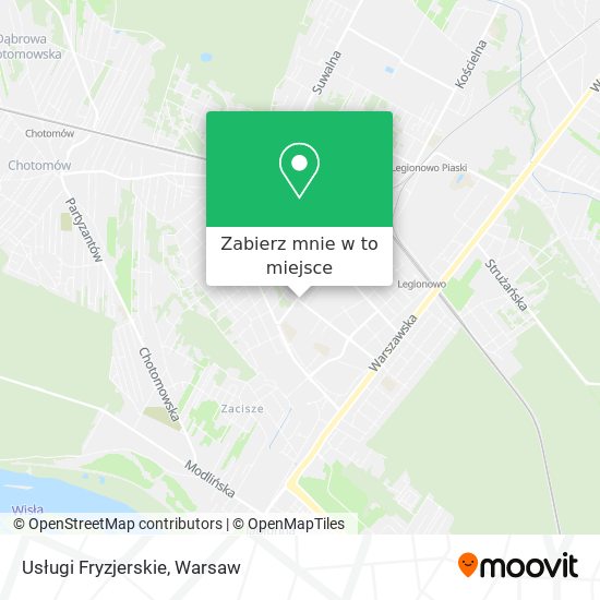 Mapa Usługi Fryzjerskie