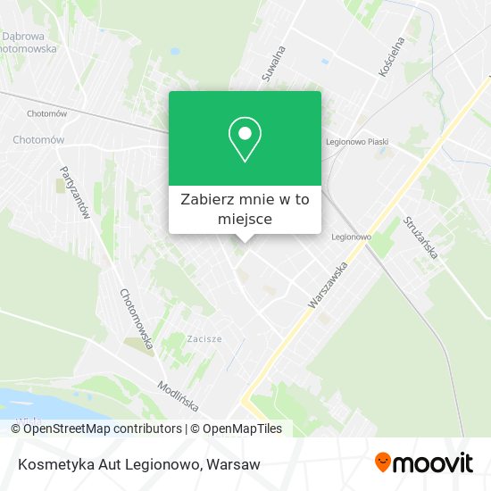 Mapa Kosmetyka Aut Legionowo