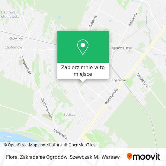 Mapa Flora. Zakładanie Ogrodów. Szewczak M.