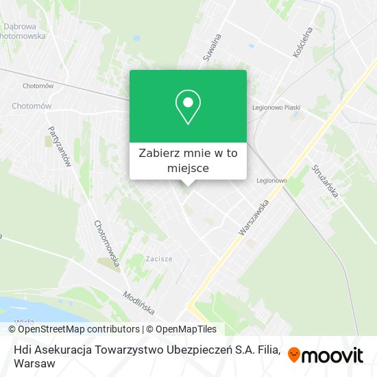 Mapa Hdi Asekuracja Towarzystwo Ubezpieczeń S.A. Filia