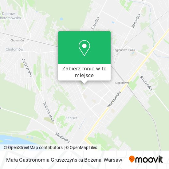 Mapa Mała Gastronomia Gruszczyńska Bożena