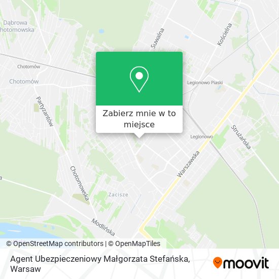 Mapa Agent Ubezpieczeniowy Małgorzata Stefańska