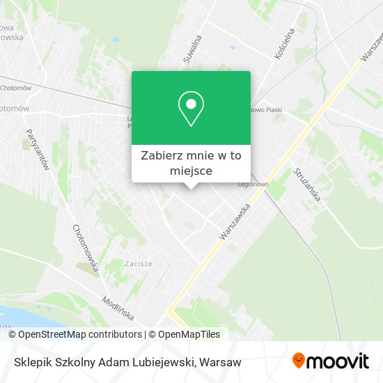 Mapa Sklepik Szkolny Adam Lubiejewski