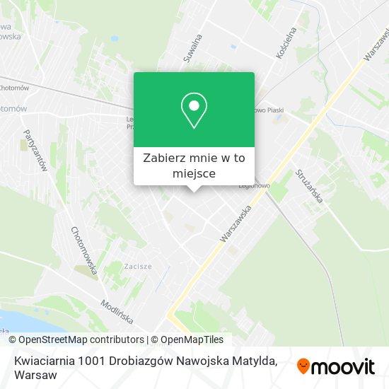 Mapa Kwiaciarnia 1001 Drobiazgów Nawojska Matylda