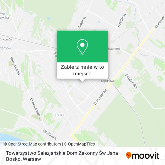 Mapa Towarzystwo Salezjańskie Dom Zakonny Św Jana Bosko