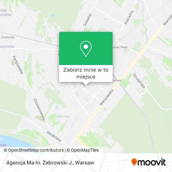 Mapa Agencja Ma-In. Żebrowski J.