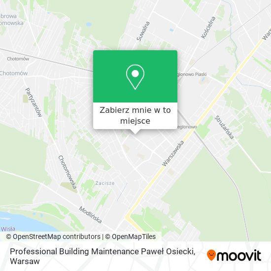 Mapa Professional Building Maintenance Paweł Osiecki