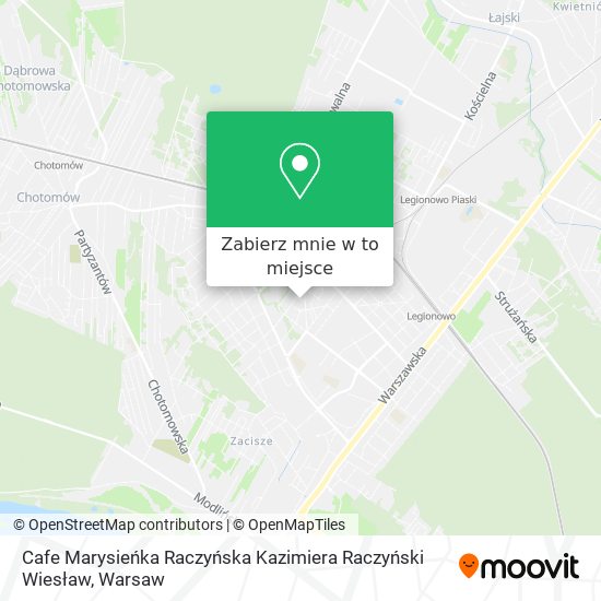 Mapa Cafe Marysieńka Raczyńska Kazimiera Raczyński Wiesław