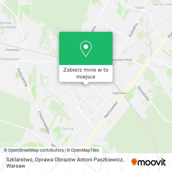 Mapa Szklarstwo, Oprawa Obrazów Antoni Paszkiewicz