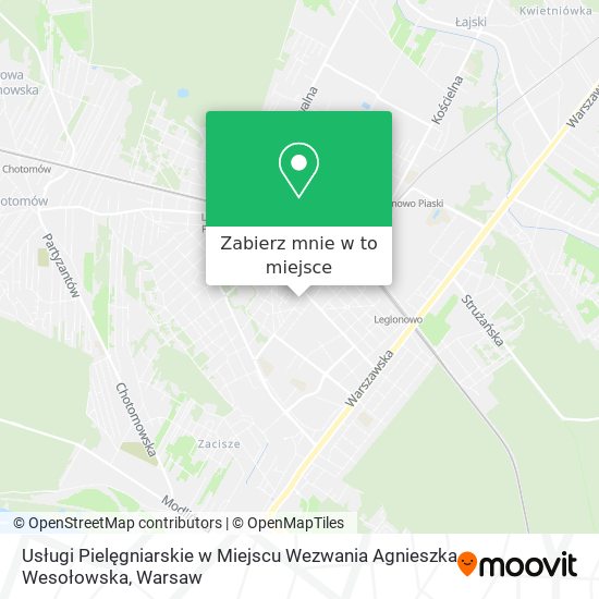 Mapa Usługi Pielęgniarskie w Miejscu Wezwania Agnieszka Wesołowska