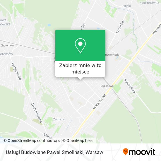 Mapa Usługi Budowlane Paweł Smoliński