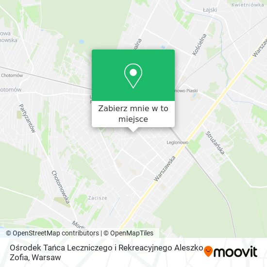 Mapa Ośrodek Tańca Leczniczego i Rekreacyjnego Aleszko Zofia