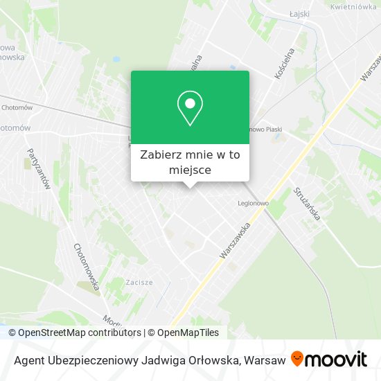 Mapa Agent Ubezpieczeniowy Jadwiga Orłowska