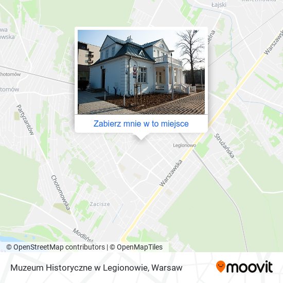 Mapa Muzeum Historyczne w Legionowie