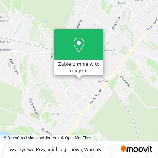 Mapa Towarzystwo Przyjaciół Legionowa