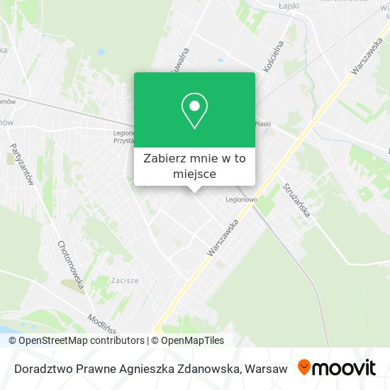 Mapa Doradztwo Prawne Agnieszka Zdanowska