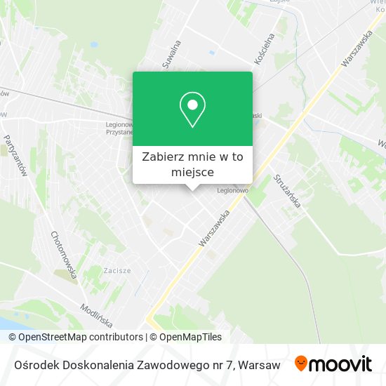 Mapa Ośrodek Doskonalenia Zawodowego nr 7