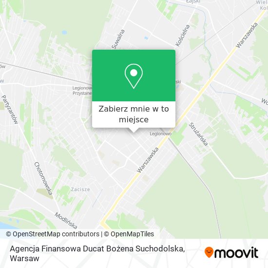 Mapa Agencja Finansowa Ducat Bożena Suchodolska