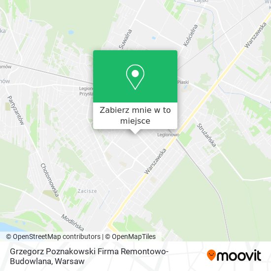 Mapa Grzegorz Poznakowski Firma Remontowo-Budowlana