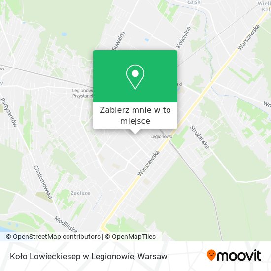 Mapa Koło Lowieckiesep w Legionowie