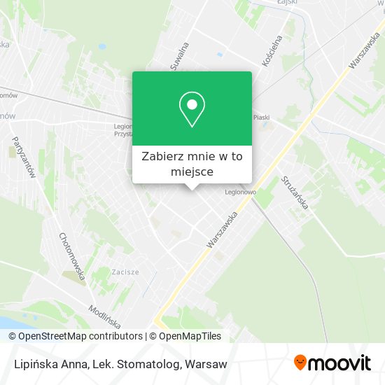 Mapa Lipińska Anna, Lek. Stomatolog