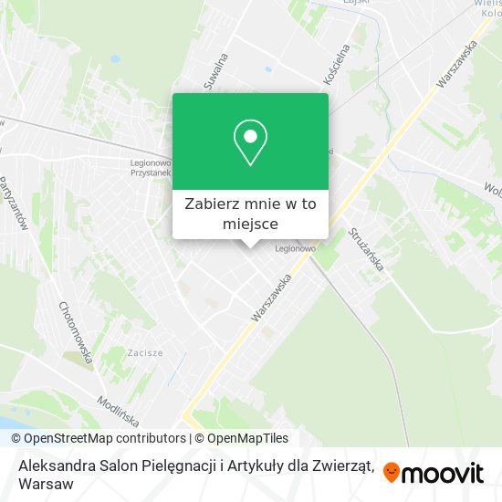 Mapa Aleksandra Salon Pielęgnacji i Artykuły dla Zwierząt