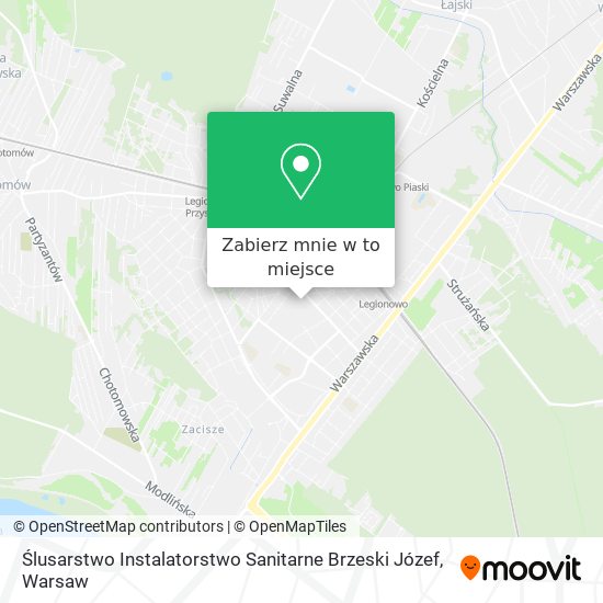 Mapa Ślusarstwo Instalatorstwo Sanitarne Brzeski Józef