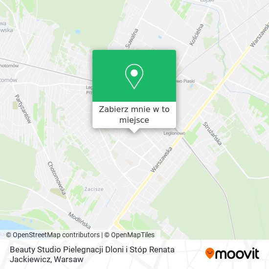 Mapa Beauty Studio Pielegnacji Dloni i Stóp Renata Jackiewicz