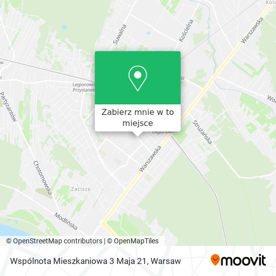 Mapa Wspólnota Mieszkaniowa 3 Maja 21