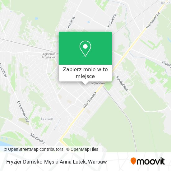 Mapa Fryzjer Damsko-Męski Anna Lutek