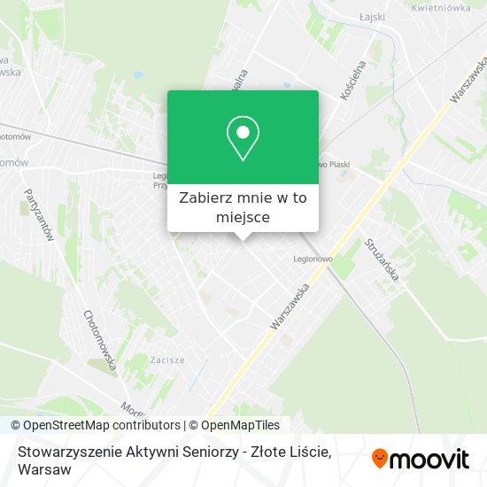 Mapa Stowarzyszenie Aktywni Seniorzy - Złote Liście