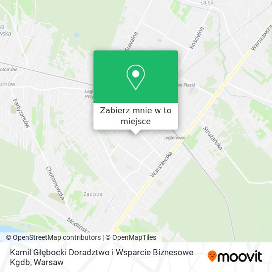 Mapa Kamil Głębocki Doradztwo i Wsparcie Biznesowe Kgdb