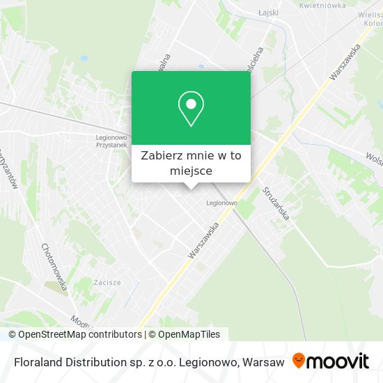 Mapa Floraland Distribution sp. z o.o. Legionowo