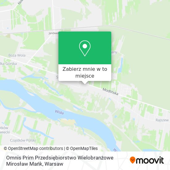 Mapa Omnis Prim Przedsiębiorstwo Wielobranżowe Mirosław Mańk