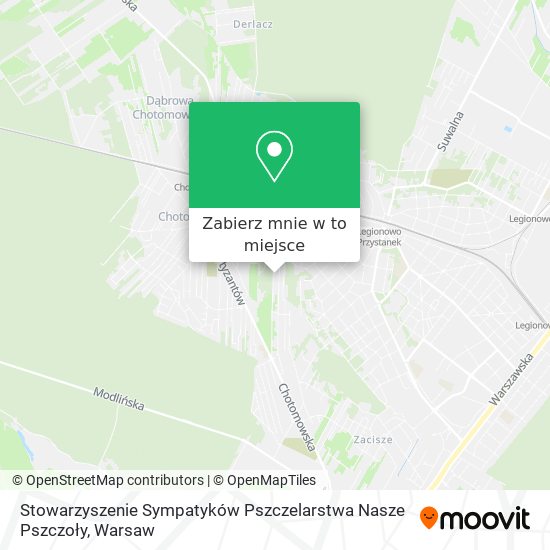 Mapa Stowarzyszenie Sympatyków Pszczelarstwa Nasze Pszczoły