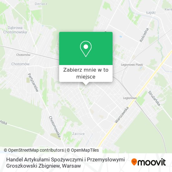 Mapa Handel Artykułami Spożywczymi i Przemysłowymi Groszkowski Zbigniew