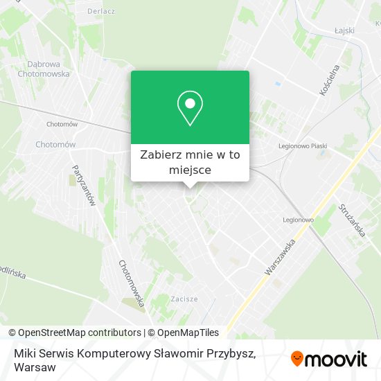 Mapa Miki Serwis Komputerowy Sławomir Przybysz