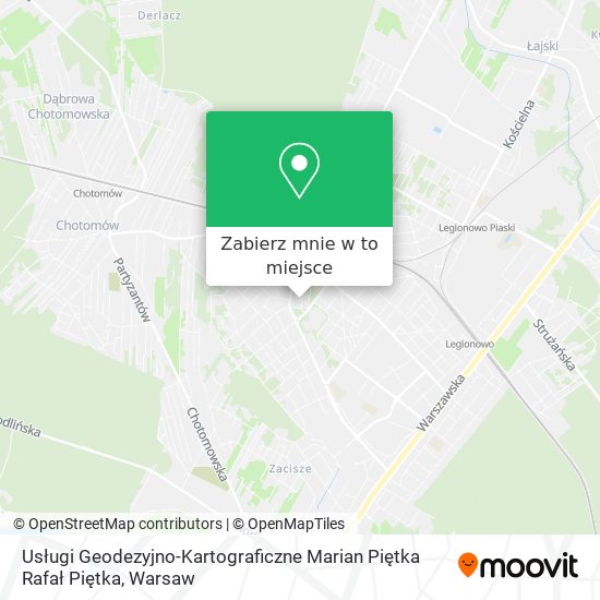 Mapa Usługi Geodezyjno-Kartograficzne Marian Piętka Rafał Piętka