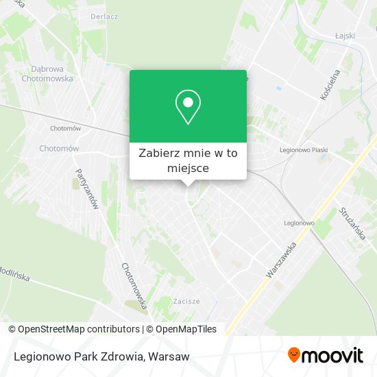 Mapa Legionowo Park Zdrowia